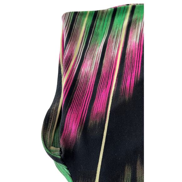 DANA BUCHMAN MIDI SCOOP NECK TUNIC DRESS, WOMENS, M, MULTICOLOR ABSTRACT DESIGN - Picture 6 of 9